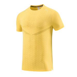 Chemise respirante légère à séchage rapide pour l'été, chemises de sport personnalisées, chemises de course pour hommes, vêtements de fitness anti-transpiration - Product Image 4