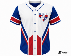SINEWY SPORTS Baseball Jersey Unisex Short Sleeve Heat-Transfer Printed Moisture-Wicking Polyester Regular Fit Custom Team Name - Product Image 1