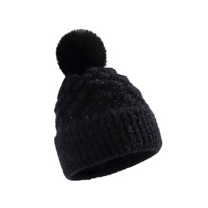 High Quality Knitted Winter Beanie Cap Custom Design Double-Sided Reversible Polyester/Cotton Travel Outdoor <b>Ski</b> - Product Image 5