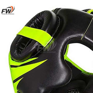 Protector de Cabeza de Cuero para Entrenamiento de Boxeo y Kickboxing, con Protección Facial de Tres Tonos - Product Image 6