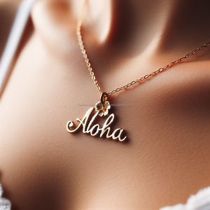 สร้อยคอและจี้ Aloha เครื่องประดับฮาวายทํามือสวยงามพร้อมความสง่างามในเขตร้อน - Product Image 4