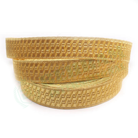 Dentelle de luxe artisanale de haute qualité en polyester/coton, style français, avec fils de bullion, garniture uniforme, galons tressés légers