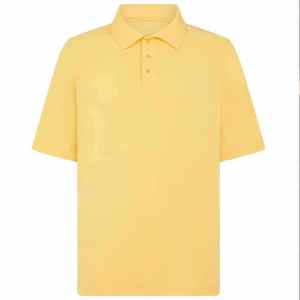 เสื้อเชิ้ตผู้ชายผ้าฝ้ายลินินเนื้อนุ่มระบายอากาศดี  คอวี  ทรงหลวม  สีพื้น  ลายโลโก้ตามสั่ง  แฟชั่น  เสื้อโปโลลำลอง - Product Image 1