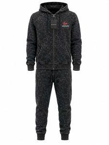 Ensemble de survêtement assorti pour homme, effet délavé, sweat-shirt à capuche et pantalon de jogging, coupe décontractée, vêtements de sport pour un confort et un style au quotidien - Product Image 6