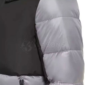 Veste d'hiver rembourrée à capuche de haute qualité fabriquée au Pakistan avec logo sur le devant, design personnalisé, vente en gros pour hommes - Product Image 4