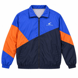 Veste coupe-vent pour homme en softshell avec capuche, fermeture éclair, patchwork, de haute qualité, pour l'extérieur, hiver, OEM - Product Image 2