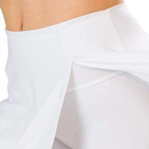Falda cruzada blanca de cintura alta para mujer con pantalones cortos incorporados, ropa deportiva atlética, diseño plisado transpirable, para todas las estaciones - Product Image 3