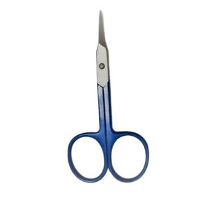 Tijeras Profesionales de Acero Inoxidable Curvadas para el Cuidado de las Cutículas con Diseño de Orificio Cuadrado, Estilo Simple y Características Estéticas - Product Image 6