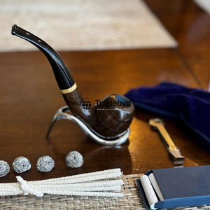 Pipa de Tabaco de Madera Estilo Vintage, Tallada a Mano, Madera Natural, Pipa Clásica para Fumadores, Regalo para Coleccionistas por Tradebyd - Product Image 4