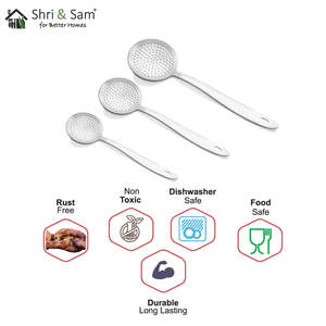 Onida Stainless Steel Skimmer Utensil for Efficient Skimming Durable Kitchen <b>Tool</b> - Product Image 1
