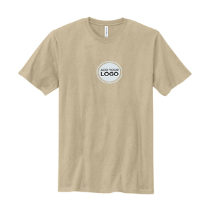 T-shirts en coton/fibre de bambou pour hommes, coupe classique, respirants, écologiques, impression sérigraphique en gros avec logo personnalisé - Product Image 4