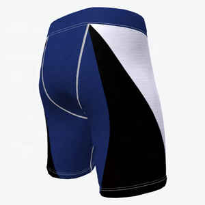 Men's Color Blocked Compression Shorts <b>Mid</b> Waist Quick Dry Spandex Polyester Sporty Geometric Panelled Design - Product Image 5