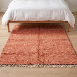 Tapis de luxe fait main de style marocain classique, tapis en laine douce avec motif floral pour la décoration du salon et de la chambre - Product Image 2
