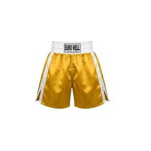 <b>High</b> Quality Custom Solid <b>Knee</b> Length Boxing Shorts Durable Reinforced Stitched Polyester/Cotton Canvas Quick Dry Fighting Gear - Product Image 1