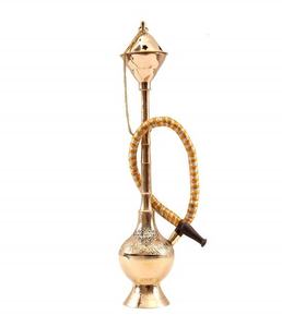 Decorative Metal <b>Hookah</b> For Vintage Home Interior Styling With Ornamental Detailing And Artistic Handmade Finish - Product Image 6