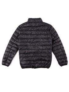Chaqueta de plumón XL personalizada de alta calidad para hombre, abrigos acolchados con cremallera, estilo de trabajo, cortavientos de invierno ligero, prendas de vestir negras - Product Image 6