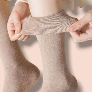 Chaussettes de compression de maternité 15-20 mmHg en coton respirant et élasthanne pour le soutien pendant la grossesse et la circulation quotidienne des femmes, soutien de la cheville - Product Image 4