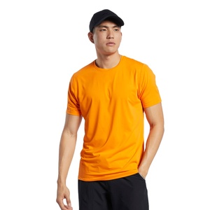 เสื้อยืดคอกลมผ้าสแปนเด็กซ์และคอตตอนสีพื้นแบบใหม่สำหรับผู้ชาย เสื้อสเวตเชิ้ตเข้ารูปสำหรับออกกำลังกาย - Product Image 1