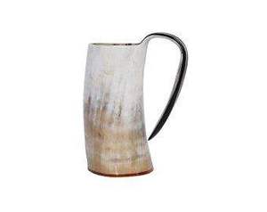 Corne à boire viking et accessoires, polie naturellement, faite à la main, tasse moderne conçue pour les vrais amateurs de Vikings - Product Image 2