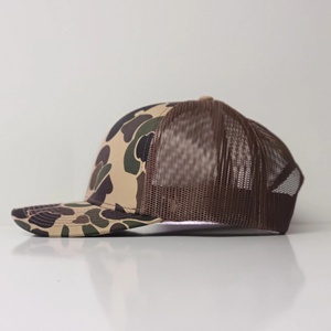 Hats For <b>Men</b> Mesh Back <b>Flat</b> And Curves Brim Camouflage Print Trucker <b>Cap</b> For <b>Men</b> And Women With Customized Logo - Product Image 3