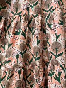 Femmes filles pur coton Maxi robe indien bloc imprimé décontracté été soirée à la mode nouvelle vente en gros longue robe mi-longue - Product Image 4