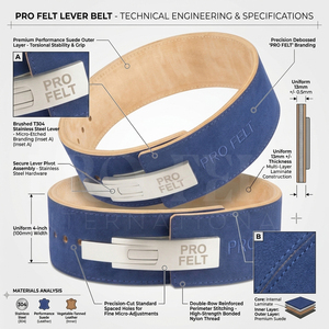 Gym Strength Workout 13mm Thickness Lever Buckle Powerlifting <b>Belt</b> Premium Suede Leather Custom Logo Weightlifting Training <b>Belt</b> - Product Image 2