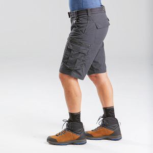 Pantalones Cortos Cargo Gris Oscuro para Hombre, Cintura Media, Cierre de Botones, Secado Rápido, Tela Oxford, Estilo Workwear con Bolsillos Delanteros con Logotipo - Product Image 6