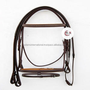Haute qualité couronne brune mystère bride course de chevaux bonne qualité équipement en cuir occidental Sports de plein air direct - Product Image 3