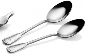 Cuchara Minimalista con Mango Plateado, Diseño Moderno de Acero Inoxidable, Cubertería Elegante para Uso Diario, Cenas y Cocina - Product Image 3