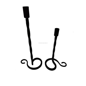 Bougeoir en métal à trois boutons de pied avec plaque ensemble de 3 pièces pour la décoration de mariage et de fête décorative pour la maison - Product Image 6