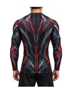 Long Sleeve Rash Guard Compression <b>Shirt</b> 3D Sublimation Print <b>BJJ</b> MMA Jiu Jitsu Fighting <b>T</b>-<b>Shirt</b> Wholesale Gym Fitness Rashguard - Product Image 2