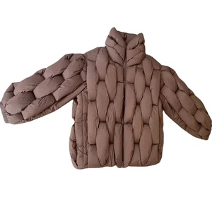 Luxury <b>Men's</b> Square Weave Warm Eco-Friendly Waterproof Puffer <b>Jacket</b> High Collar Stand Canvas Casual Oversized High Winter - Product Image 1