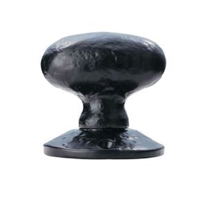 Bouton de porte de haute qualité poignées de qualité supérieure bouton de porte de Type ovale à mortaise en fer forgé de l'exportateur indien bouton de porte en fer - Product Image 1