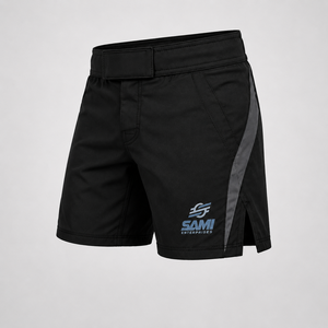 SAMI ENTERPRISES Erwachsene Unisex Schwarze MMA-Kampfshorts mit Digitaldruck, Reguläre Passform, Schnelltrocknend, Feuchtigkeitsableitend, 140g - Product Image 4