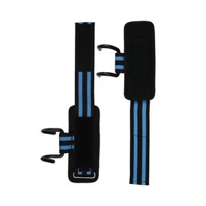 Sangles de poignet professionnelles pour haltérophilie avec crochets en acier et rembourrage en néoprène pour une meilleure prise en powerlifting - Équipement de force pour la gym - Product Image 3