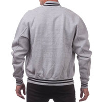 Veste de sport décontractée pour homme, couleur unie, respirante et écologique, en laine/polyester, col mandarin