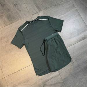 Ensemble de sport d'été 2 pièces pour homme Denish Sports Wear, respirant, 100 % polyester, séchage rapide, t-shirt à manches courtes, short de course, gym - Product Image 4