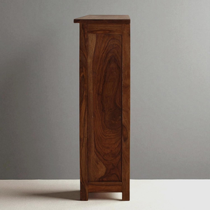 Mueble Multiusos de Madera para Sala de Estar, Dormitorio y Estantería con 4 Compartimentos, Juego de Muebles para Oficina en Casa, Acabado en Teca Natural - Product Image 5