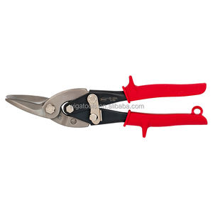 Tijeras Multiusos WIGA GF-250L Industriales y para Bricolaje de 10 Pulgadas con Borde Dentado, Mango de Plástico Amarillo y Corte Izquierdo - Product Image 1