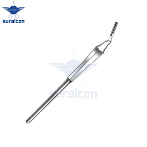 Cuchillo de goma para mango de bisturí n.º Instrumento Quirúrgico Reutilizable de Acero Inoxidable con Mango Hueco de 3 Puntas Anguladas para Cirugía Dental y Periodontal - Product Image 6