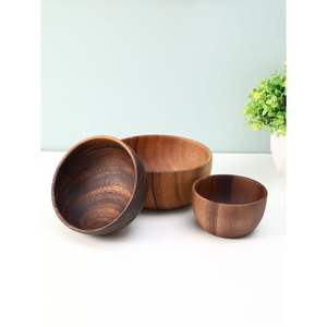 Bols à soupe en bois personnalisés avec logo – Vaisselle de cuisine en bois naturel durable et résistant à la chaleur – Ensemble de bols de service en gros pour restaurants B2B - Product Image 4