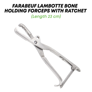 Pinzas para Sujetar Huesos Smooth Jaws de 23 cm, Instrumentos Ortopédicos de Acero Inoxidable de Mahfooz Instruments - Product Image 2