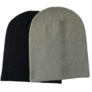 Gorro de Cachemira de doble cara personalizado para mujer, tejido a mano, ropa de invierno, elegante, cálido, cómodo, ligero, colores sólidos, tamaño libre - Product Image 2