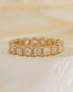 ผู้จัดจำหน่ายเครื่องประดับชั้นดีของขวัญสุดหรูสำหรับผู้หญิง cvddiamond ทองแข็ง10K VVS-VS กะรัตวงแหวนเพชรสำหรับปลูกในห้องปฏิบัติการที่ดีที่สุด - Product Image 2