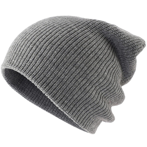 Gorro de Lana con Borde en Contraste y Diseño de Pata de Gallo, Gorro de Primera Calidad, Gorro de Mezcla de Acrílico Suave, Gorro con Patrón Geométrico Chic - Product Image 2