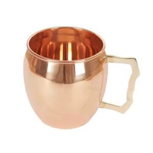 Hammered Copper Mule Mug With Brass Handle Vintage Style Drinkware Pure Copper Customized <b>Beer</b> Tea Coffee Mugs In Wholesale Cost - Product Image 4