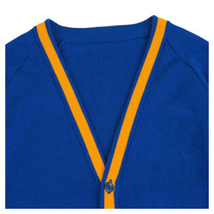 Make Your Custom Good Quality V-Neck for Sorority/Schools/Colleges/Universities Logos Knitted <b>Cardigans</b> <b>Sweaters</b> for Unisex - Product Image 2