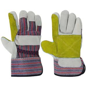 Produit phare : Cuir de vachette durable à usage général, paume en cuir croûte de type Rigger, doublure en molleton de coton et jersey, dos en tissu 100 % coton - Product Image 5