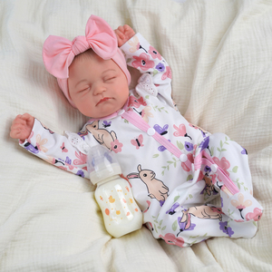 Poupée Bébé <span class=keywords><strong>Reborn</strong></span> Fille Réaliste Endormie Babeside 20'' Connie, Corps en Tissu Doux, Compagnon de Confort, Vente en Gros Usine OEM ODM - Product Image 1