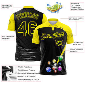 Premium Athletic Polo Shirt Manufacturer Lightweight Interlock Fabric Sublimation Printing Private <b>Label</b> Wholesale - Product Image 3